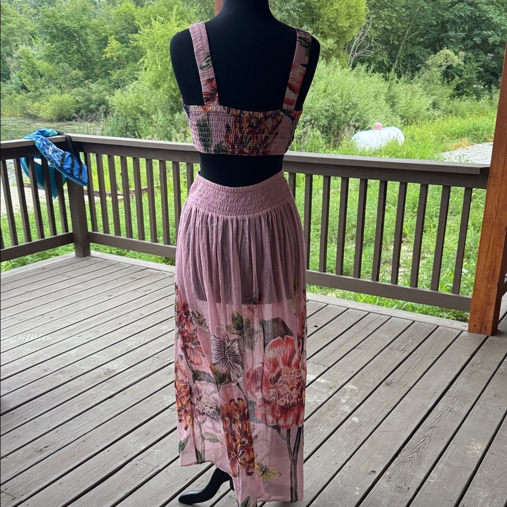 Anthropologie Pink Maxi Dress - Picture 6 of 8